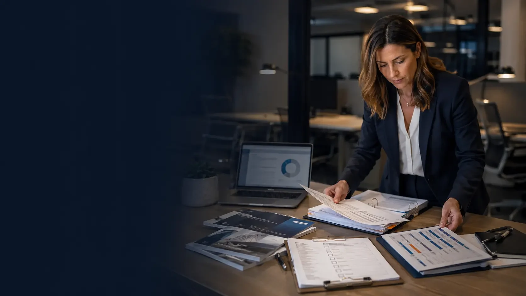 HR professional using compliance checklists, payroll resources, workplace guides, and business assessment tools.