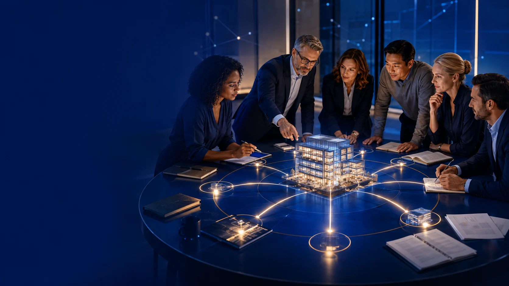 Professional advisors collaborating to connect a growing business with specialized PEO expertise.