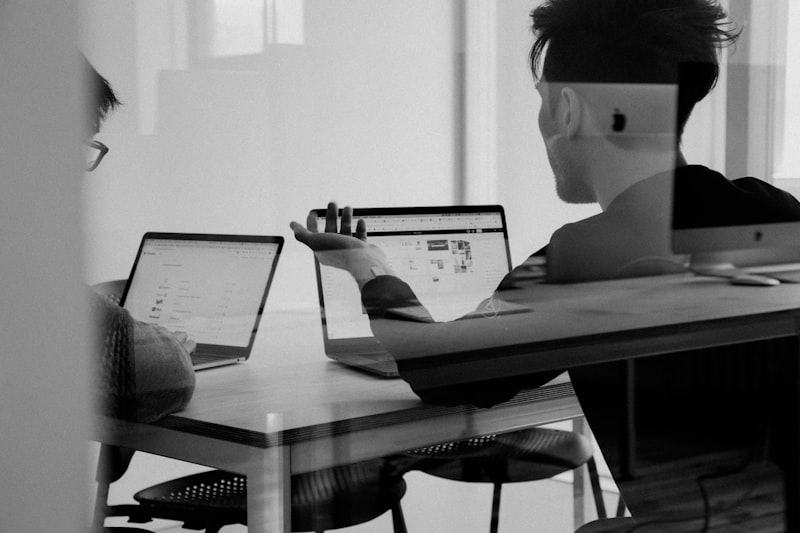 Team collaborating on business strategy in modern office