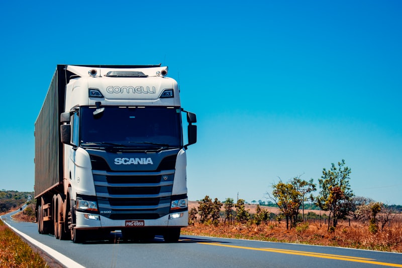 Professional truck driver reviewing documentation